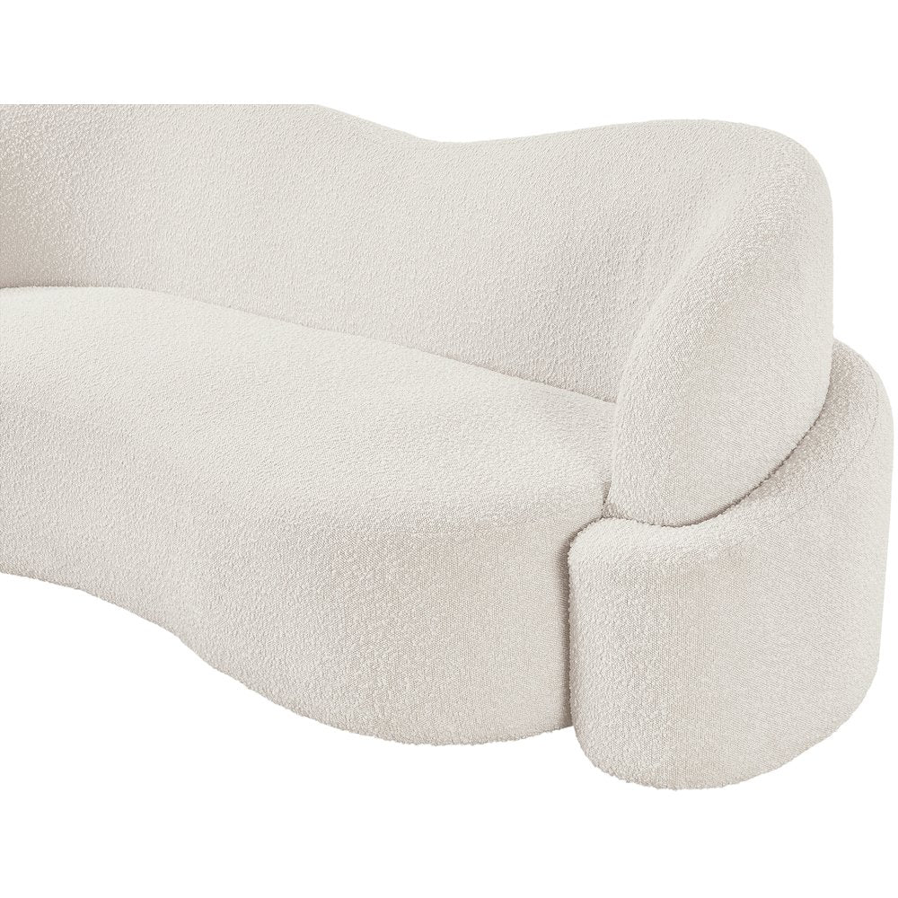 Principessa Cream Boucle Fabric Sofa