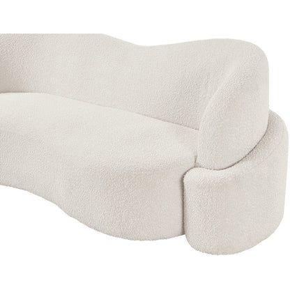 Principessa Cream Boucle Fabric Sofa
