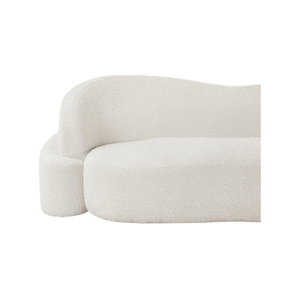 Principessa Cream Boucle Fabric Sofa