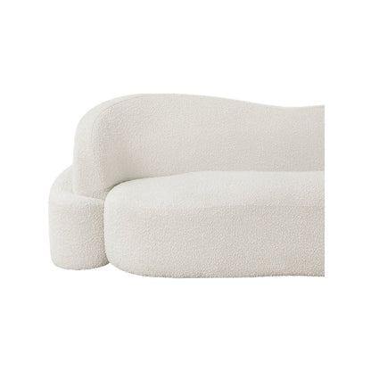 Principessa Cream Boucle Fabric Sofa