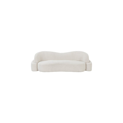 Principessa Cream Boucle Fabric Sofa