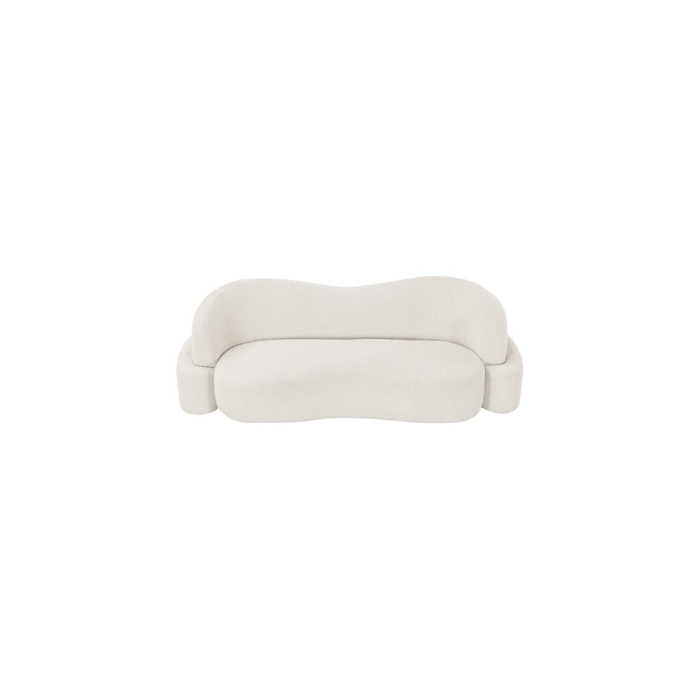 Principessa Cream Boucle Fabric Sofa