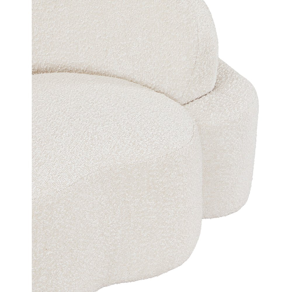 Principessa Cream Boucle Fabric Sofa