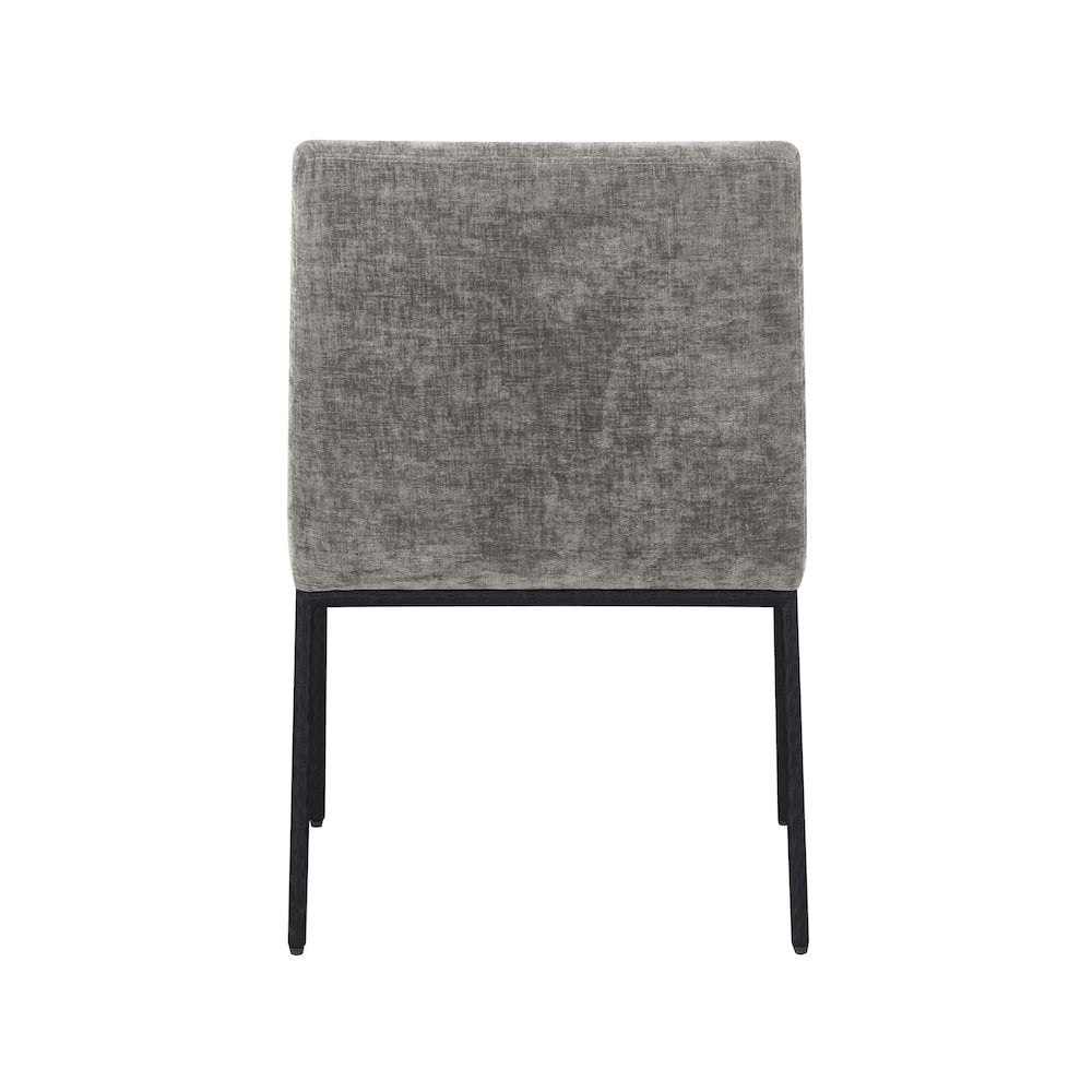 Reeves Grey Chenille Fabric Dining Chair, Set of 2
