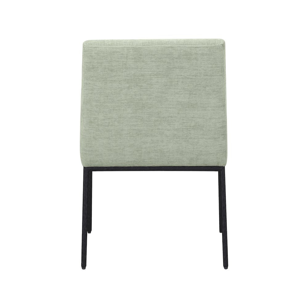 Reeves Mint Chenille Fabric Dining Chair, Set of 2