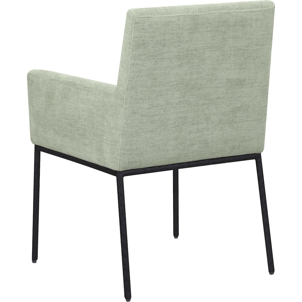 Reeves Mint Chenille Fabric Dining Chair, Set of 2