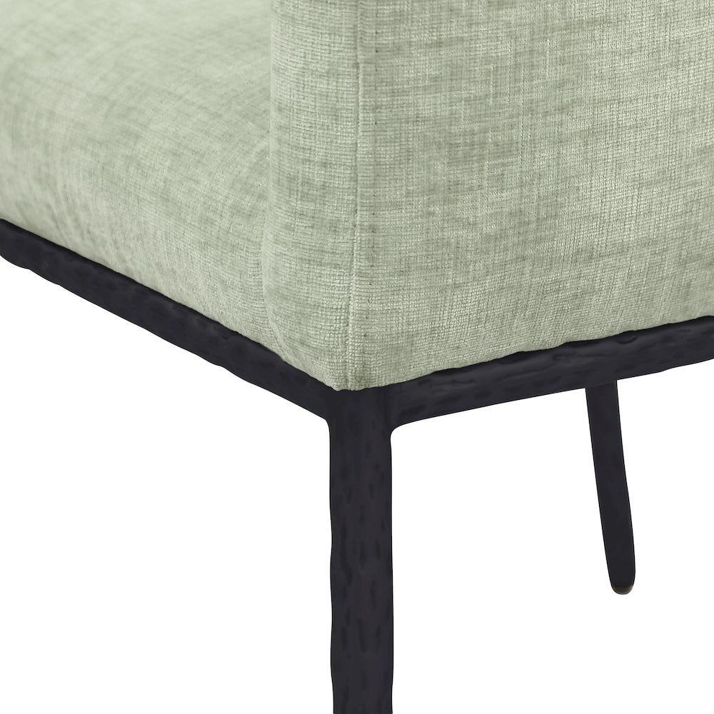 Reeves Mint Chenille Fabric Dining Chair, Set of 2