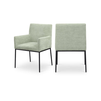 Reeves Mint Chenille Fabric Dining Chair, Set of 2