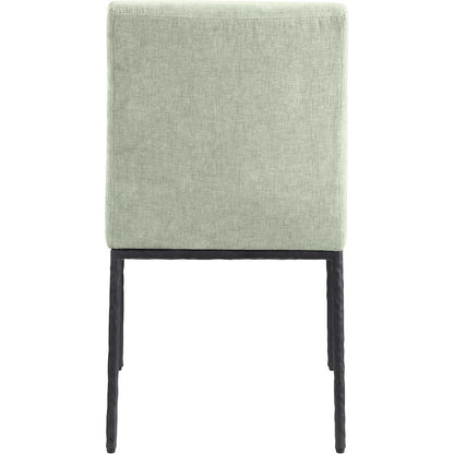 Reeves Mint Chenille Fabric Upholstered Dining Side Chair, Set of 2