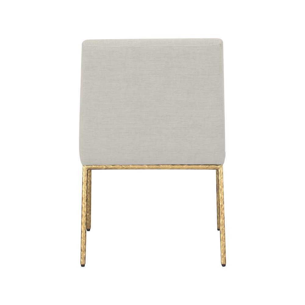 Reeves Cream Chenille Fabric Dining Chair, Set of 2