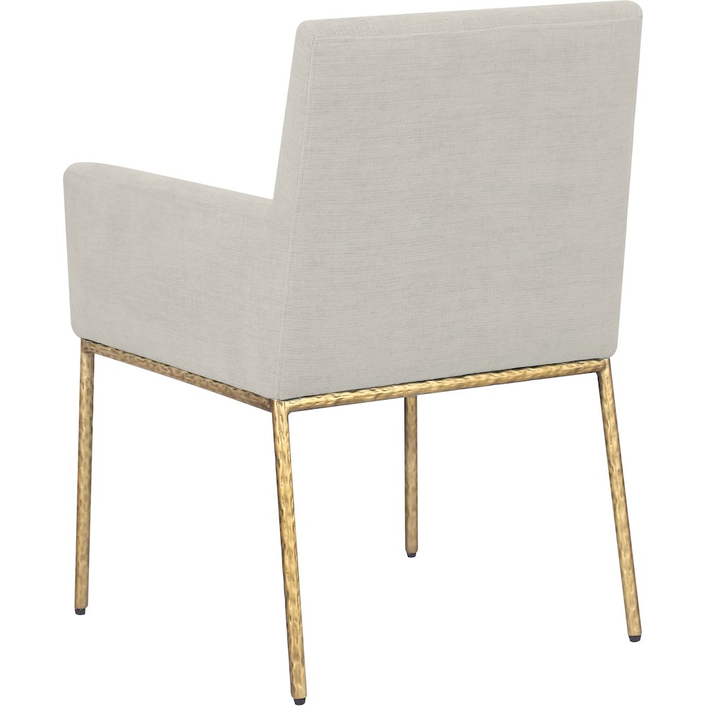Reeves Cream Chenille Fabric Dining Chair, Set of 2