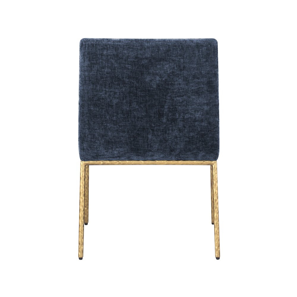 Reeves Navy Chenille Fabric Dining Chair, Set of 2