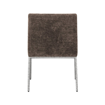 Reeves Brown Chenille Fabric Dining Chair, Set of 2
