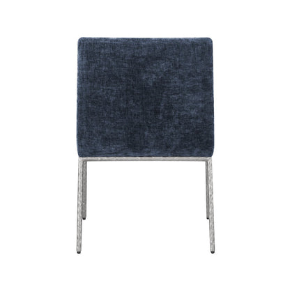 Reeves Navy Chenille Fabric Dining Chair, Set of 2