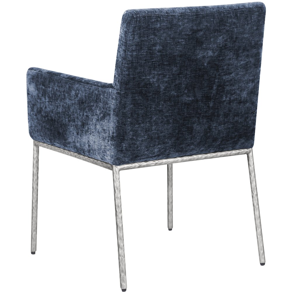 Reeves Navy Chenille Fabric Dining Chair, Set of 2