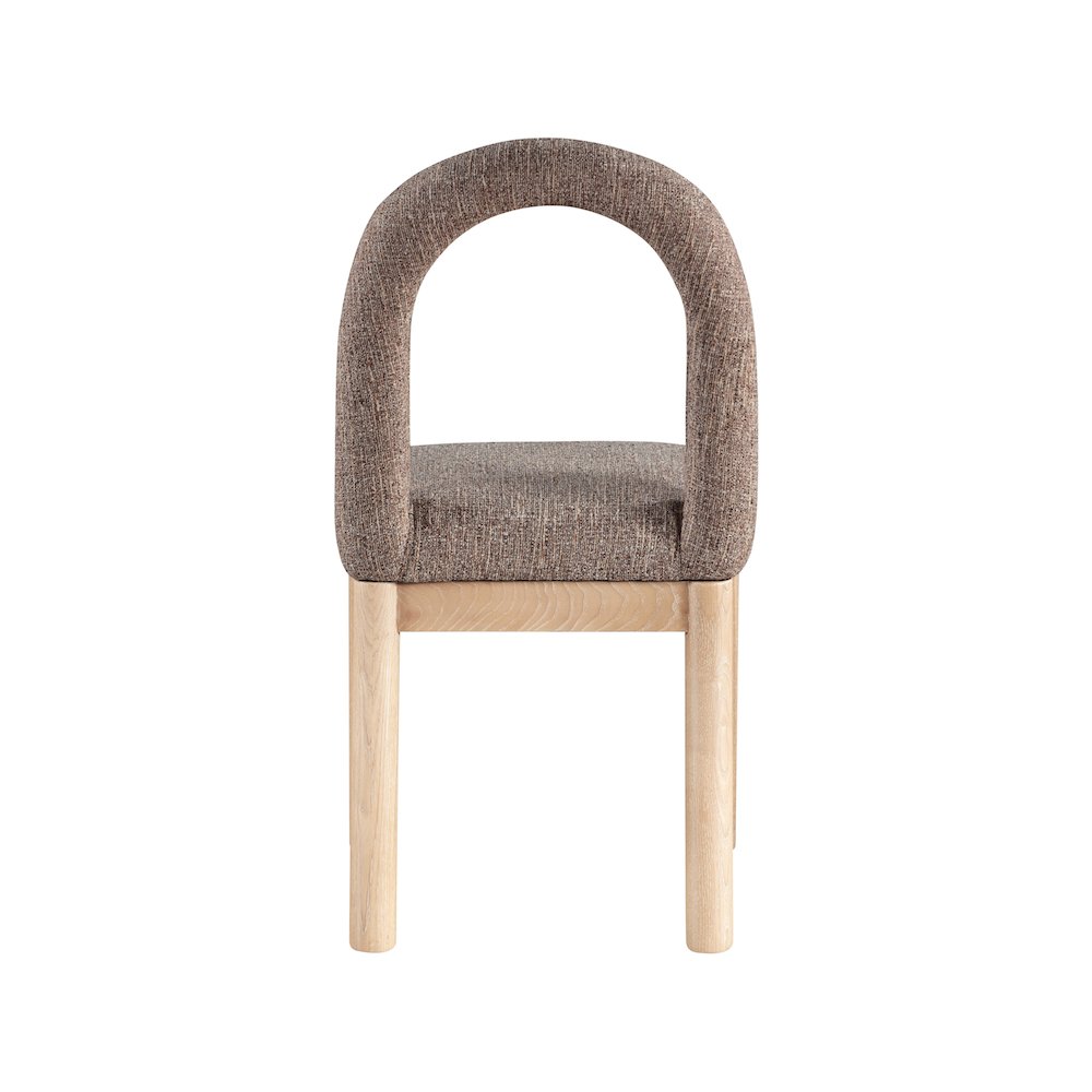 Conrad Brown Linen Textured Fabric Dining Chair