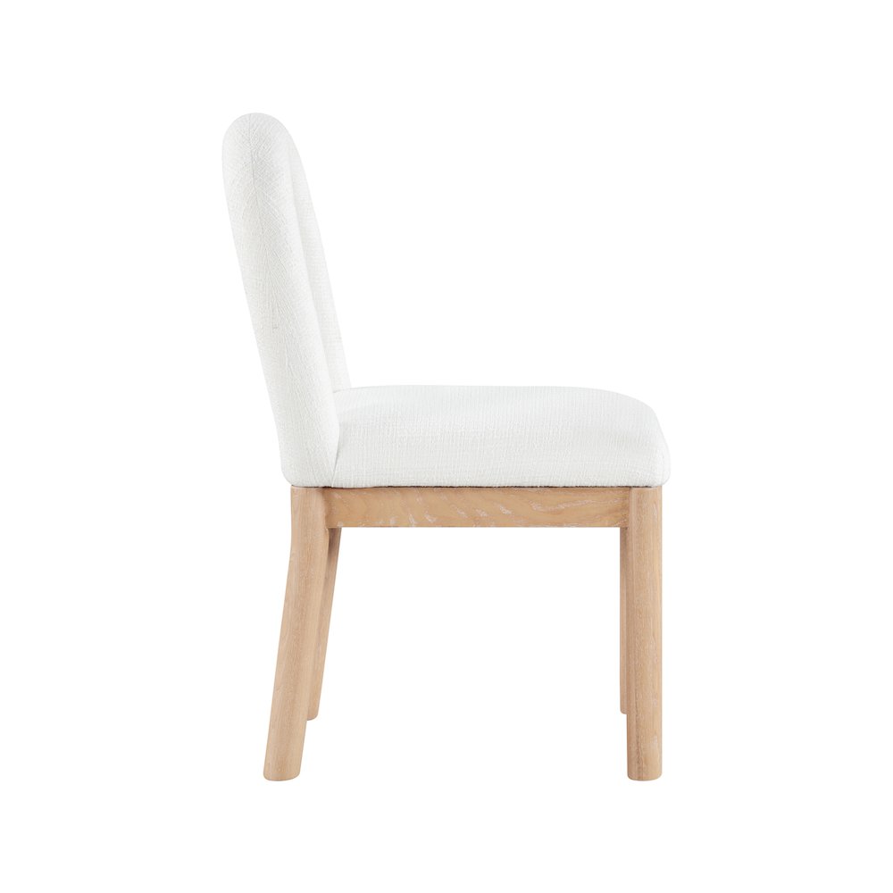 Conrad Cream Linen Textured Fabric Dining Chair