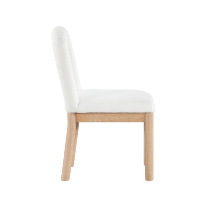 Conrad Cream Linen Textured Fabric Dining Chair