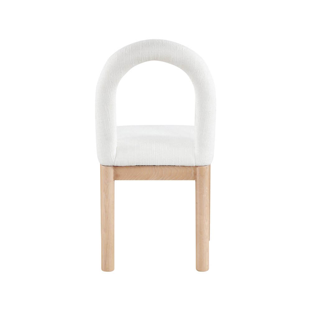 Conrad Cream Linen Textured Fabric Dining Chair