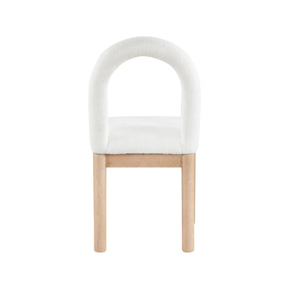 Conrad Cream Linen Textured Fabric Dining Chair