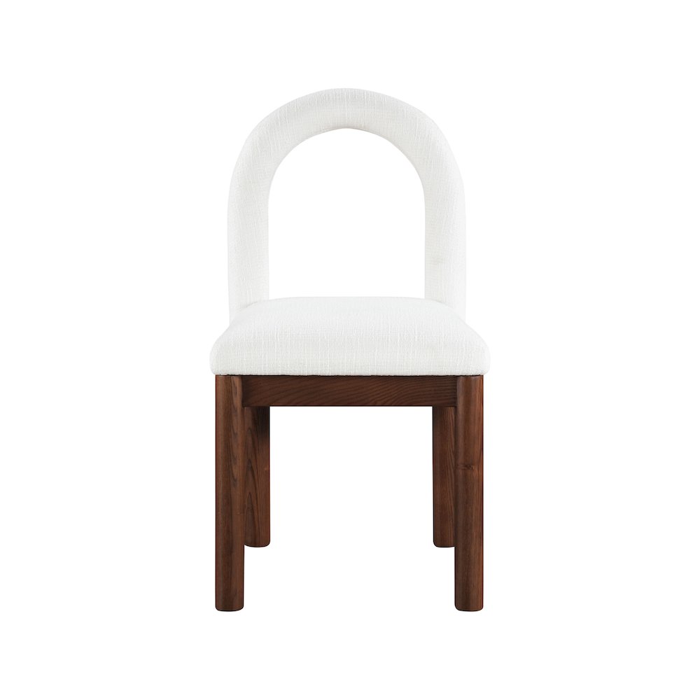 Conrad Cream Linen Textured Fabric Dining Chair