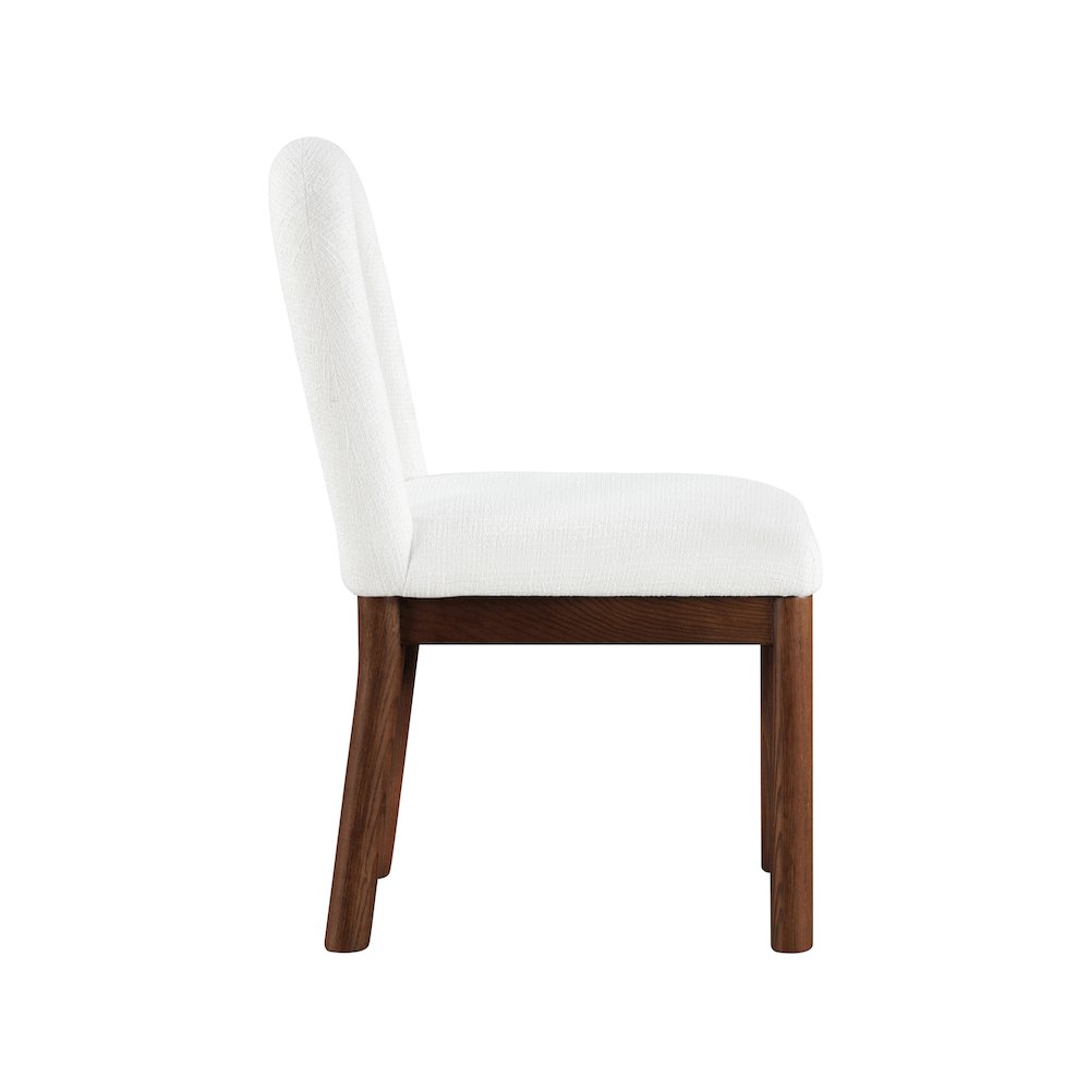 Conrad Cream Linen Textured Fabric Dining Chair