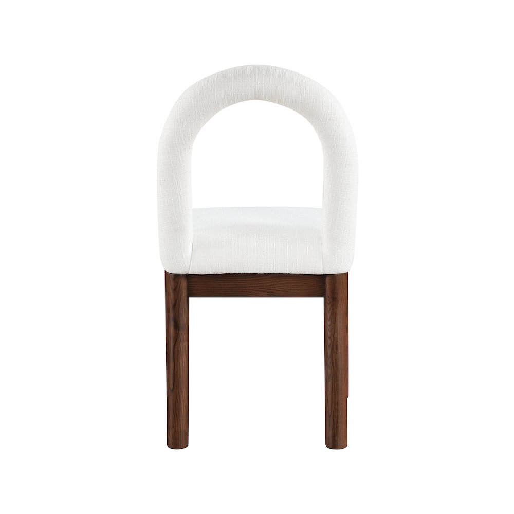 Conrad Cream Linen Textured Fabric Dining Chair
