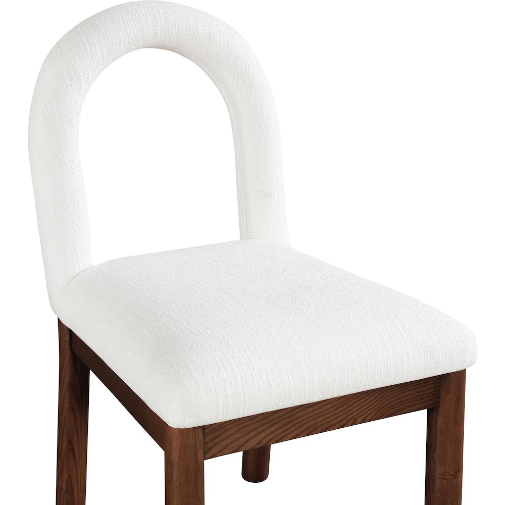 Conrad Cream Linen Textured Fabric Dining Chair