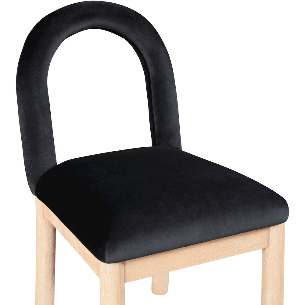 Conrad Black Velvet Dining Chair