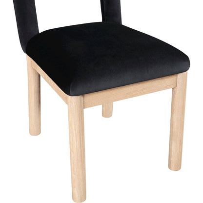 Conrad Black Velvet Dining Chair