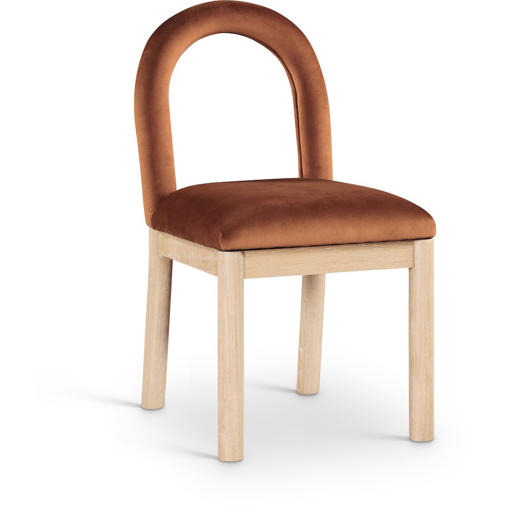 Conrad Cognac Velvet Dining Chair
