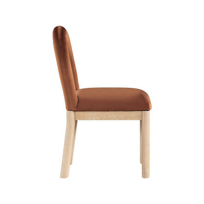 Conrad Cognac Velvet Dining Chair
