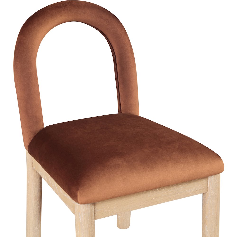 Conrad Cognac Velvet Dining Chair