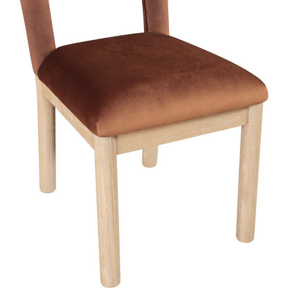 Conrad Cognac Velvet Dining Chair