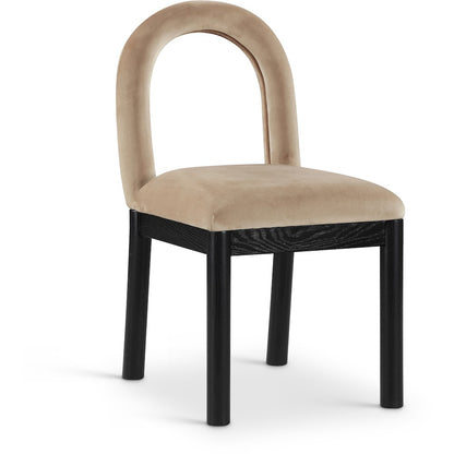 Conrad Beige Velvet Dining Chair