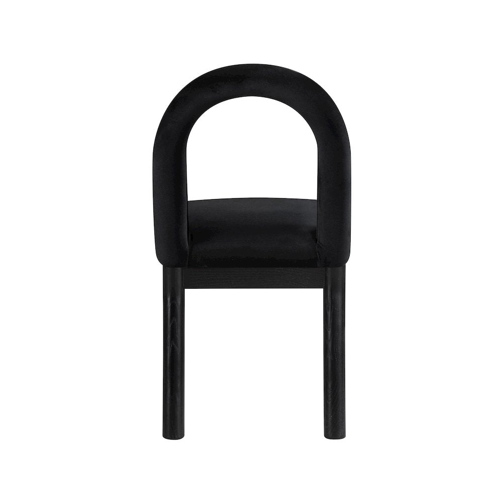 Conrad Black Velvet Dining Chair