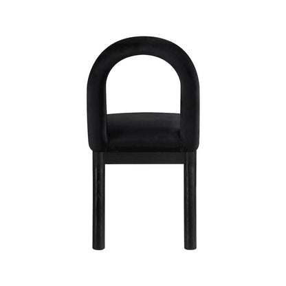 Conrad Black Velvet Dining Chair
