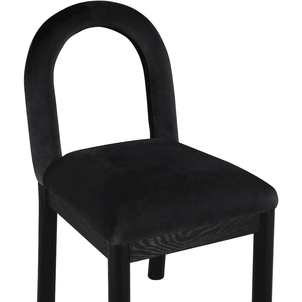 Conrad Black Velvet Dining Chair