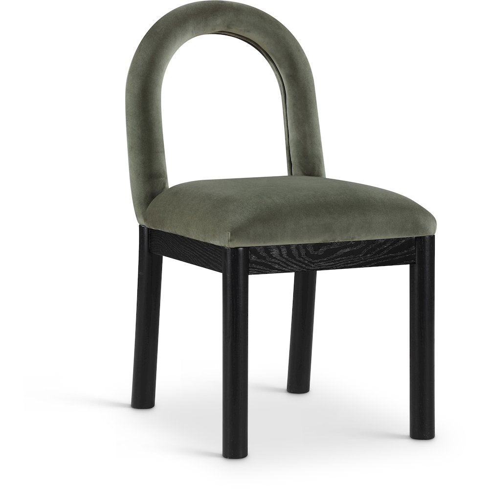 Conrad Green Velvet Dining Chair
