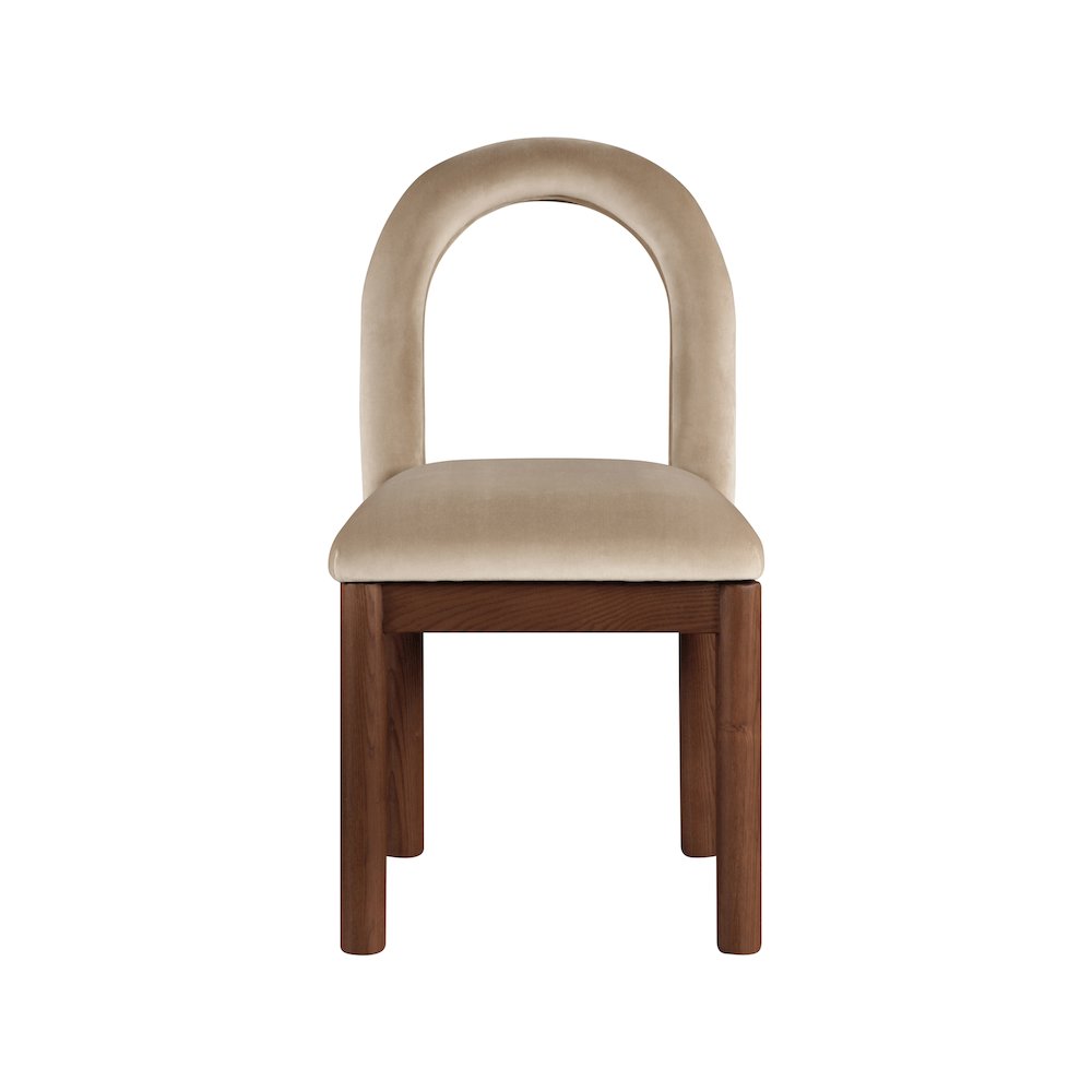Conrad Beige Velvet Dining Chair