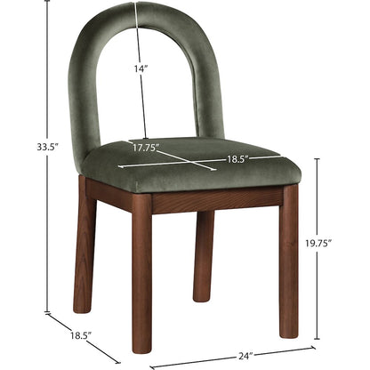 Conrad Green Velvet Dining Chair