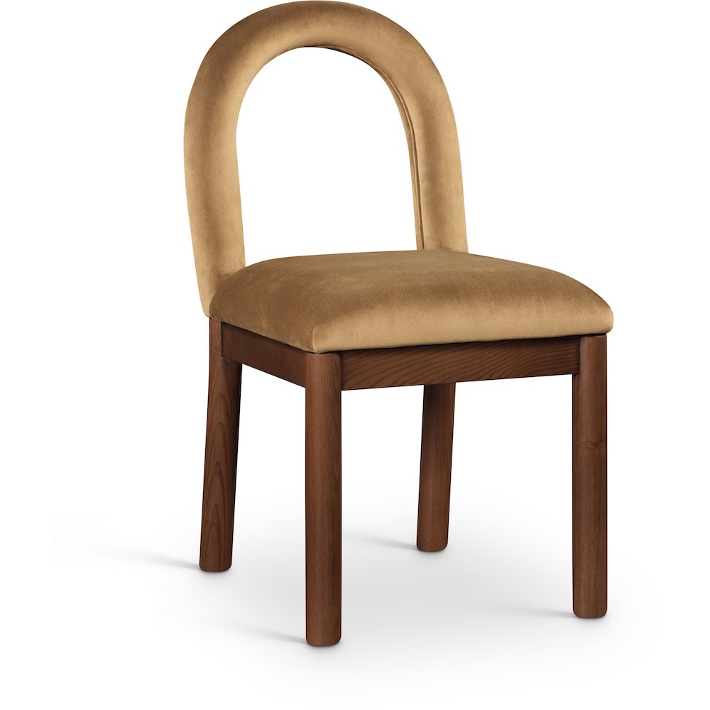 Conrad Saddle Velvet Dining Chair