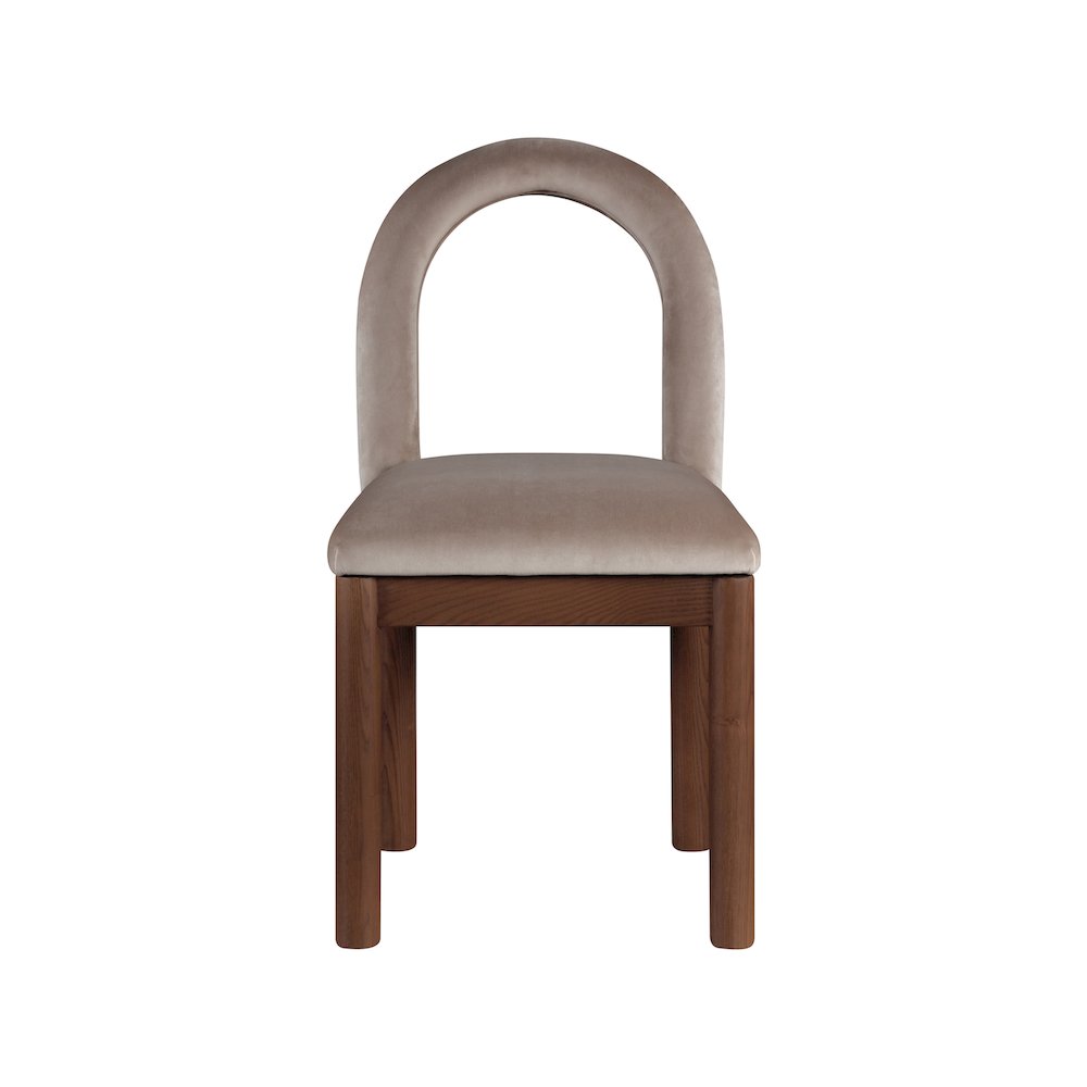 Conrad Taupe Velvet Dining Chair