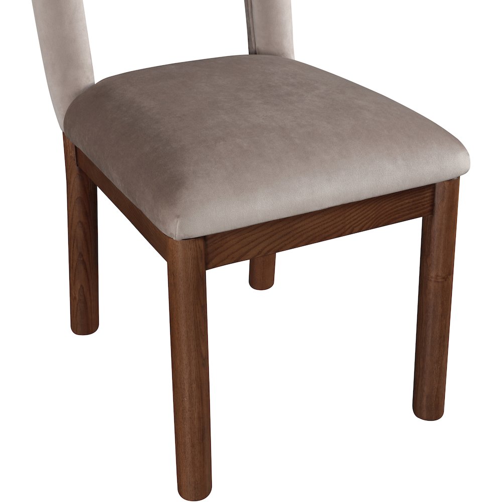 Conrad Taupe Velvet Dining Chair