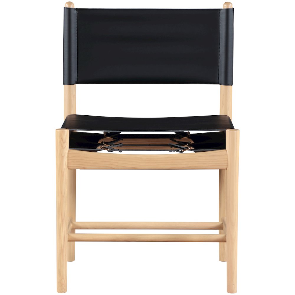 Rawlins Black Vegan Leather Upholstered Dining Chair, Set of 2