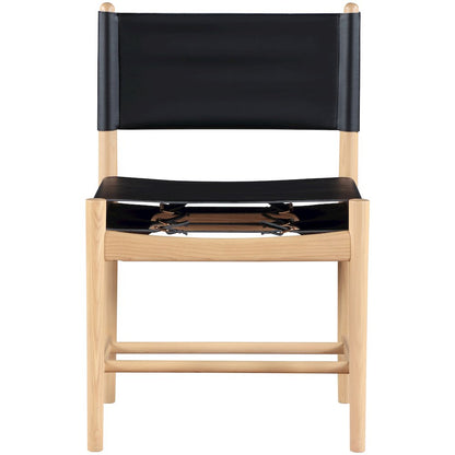 Rawlins Black Vegan Leather Upholstered Dining Chair, Set of 2