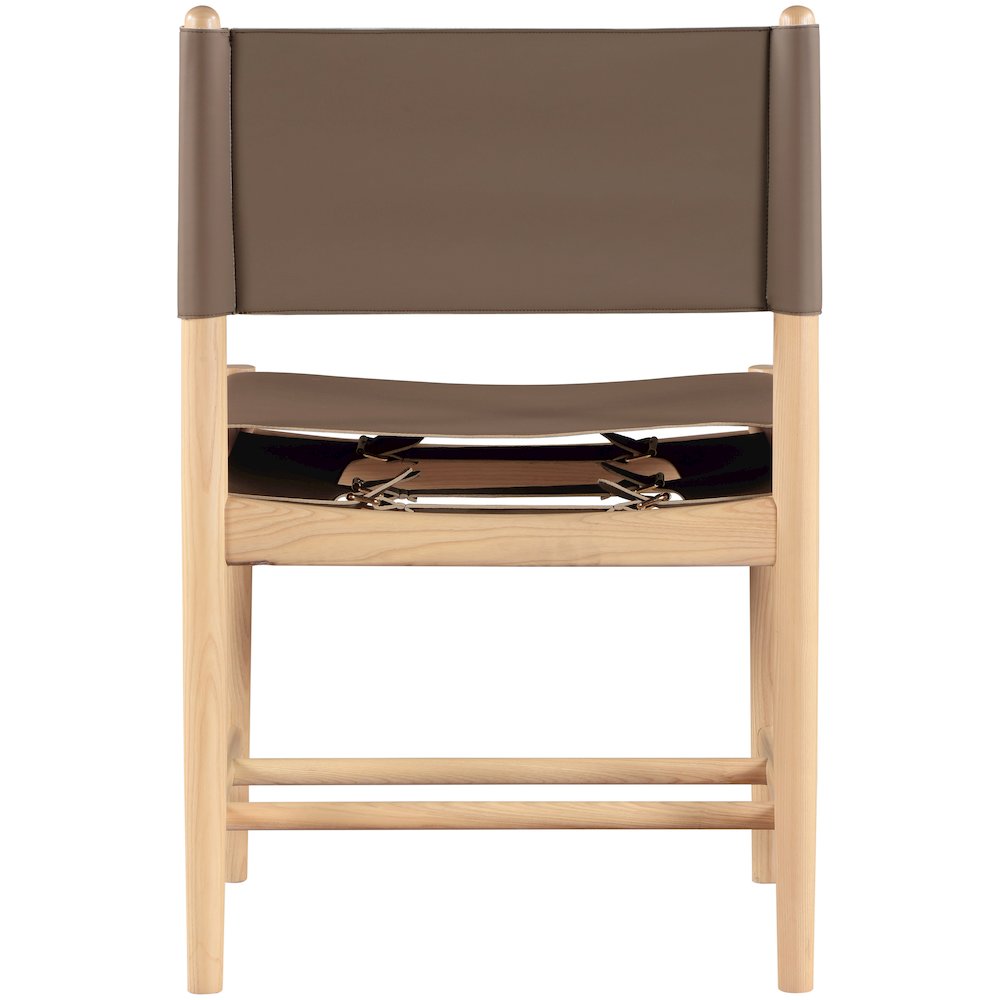 Rawlins Brown Vegan Leather Upholstered Dining Chair, Set of 2