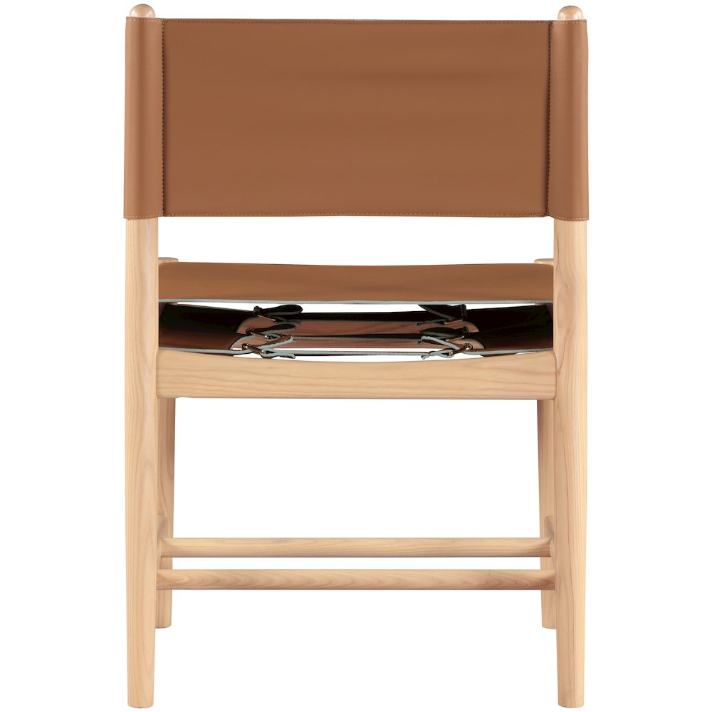 Rawlins Cognac Vegan Leather Upholstered Dining Chair, Set of 2