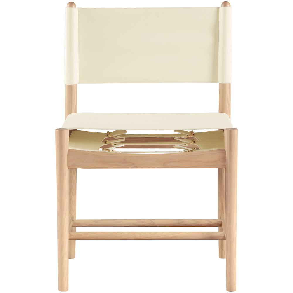 Rawlins Cream Vegan Leather Upholstered Dining Chair, Set of 2