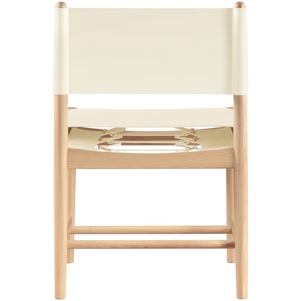 Rawlins Cream Vegan Leather Upholstered Dining Chair, Set of 2